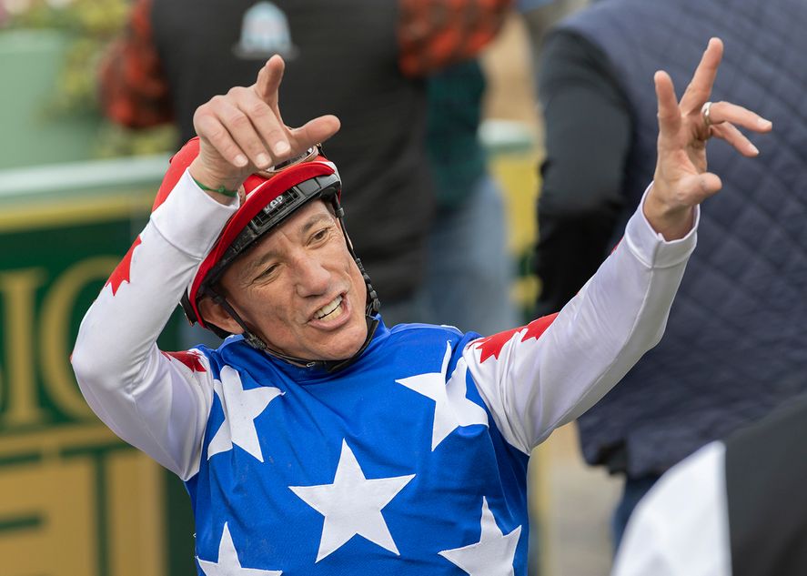 Frankie Dettori loses whip but still secures biggest win since moving to the US